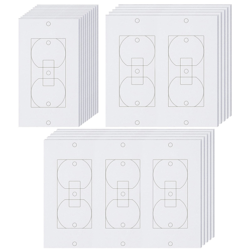 20Pcs Wall Insulation Outlet Insulators Sealers,Electrical Pads for Wall, Light, Switch Socket 1