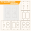 20Pcs Wall Insulation Outlet Insulators Sealers,Electrical Pads for Wall, Light, Switch Socket 9