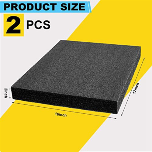 Espuma de polietileno 16 x 12 x 2 polegadas folha de enchimento espesso inserções para artesanato almofada 2