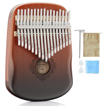 17-toetsen Kalimba duimpiano, draagbare vingerpiano Kalimba muziekinstrument voor kinderen, volwassenen, beginners en muziekliefhebbers