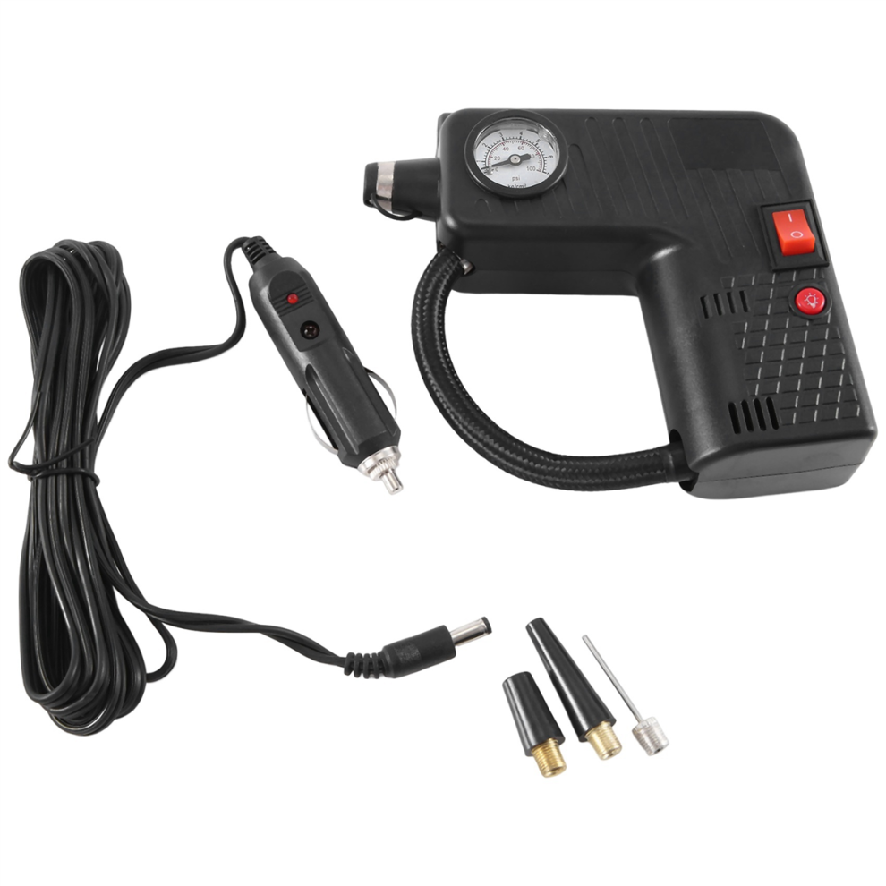 -301 Pompa D'aria Multifunzionale Per Auto, Portatile, Nera