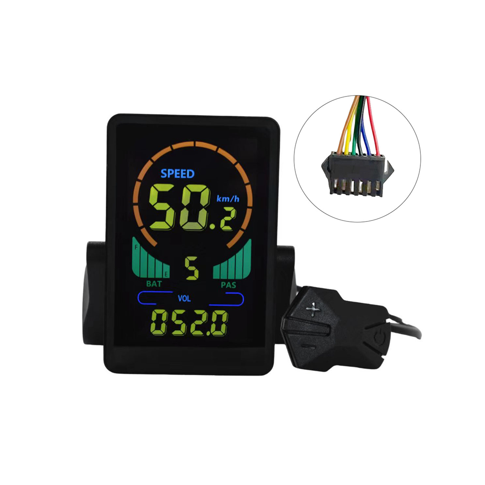 M7C Display Lcd Per Bici Elettrica Misuratore Di Colore 24V-60V Pannello Lcd Per Scooter Elettrico Con Usb Uart Per Mountain Bike Elettrica (Sm 6PIN)