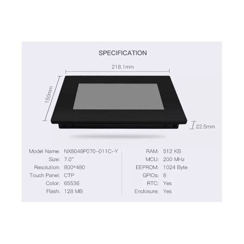 Smart Screen NX8048P070-011C-Y 7 Inch Capacitive Touch Screen with ...