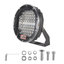 7 Inch 300W Offroad LED Work Light Bar White+Amber, Round Spotlight Car Work Lamp for Truck 4WD 4X4 ATV UTV SUV