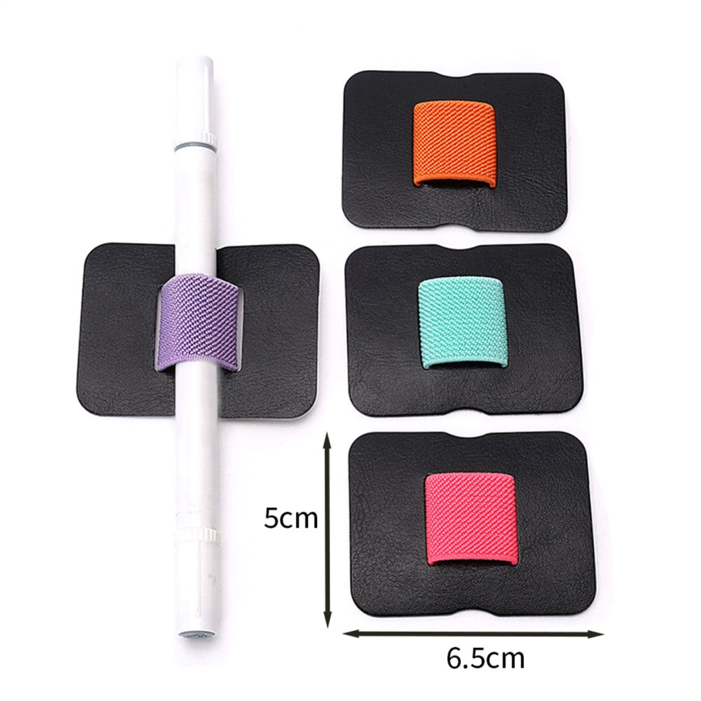 10Pack Pen Holder for Notebooks, Elastic Pen Holder Pen Holder for Clipboard, Planner Pen Holder Random Color 6.5X5cm-image-OPC-PGZV5ZK-NEW