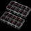 Nail Tip Box Empty Nail Tips Organizer Storage Fingernail Box Spaces Storage Case Container Nail Box Grid Box 9