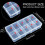 Nail Tip Box Empty Nail Tips Organizer Storage Fingernail Box Spaces Storage Case Container Nail Box Grid Box 10