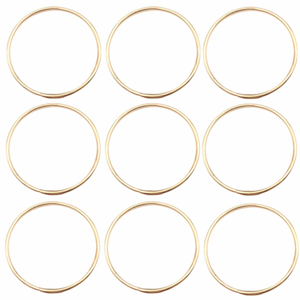 100 stuks gouden grote dromenvanger cirkelvormige ringen voor knutselen, ringen voor vangers, hoepels, hangende doe-het-zelf connectoren 65 mm