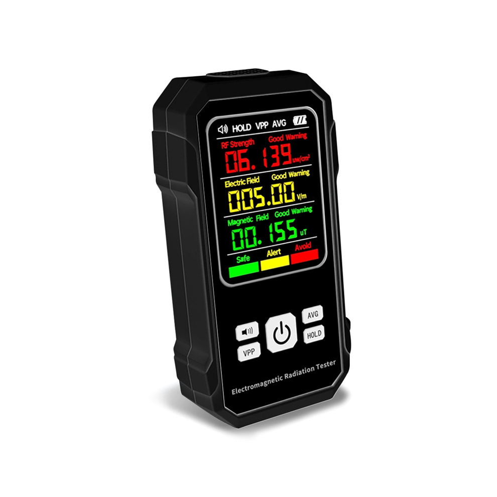 Electromagnetic Radiation Detector Electric Magnetic Field Tester Meter Rf Strength Detection Device With Sound Alarm(A) 4853769005146