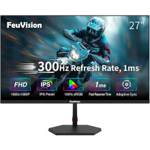 FeuVision 27inch 240Hz 300Hz Gaming Monitor, FHD 1920 * 1080p, IPS Panel