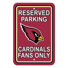 Parkplatzschild aus Kunststoff der NFL Arizona Cardinals