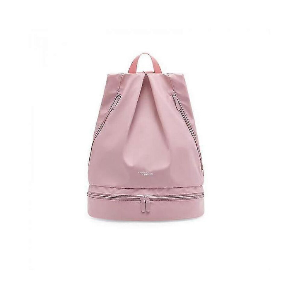 Dry Wet Separation Sports Bag Swimming Backpack Waterproof Beach Storage Gym Bag Pink