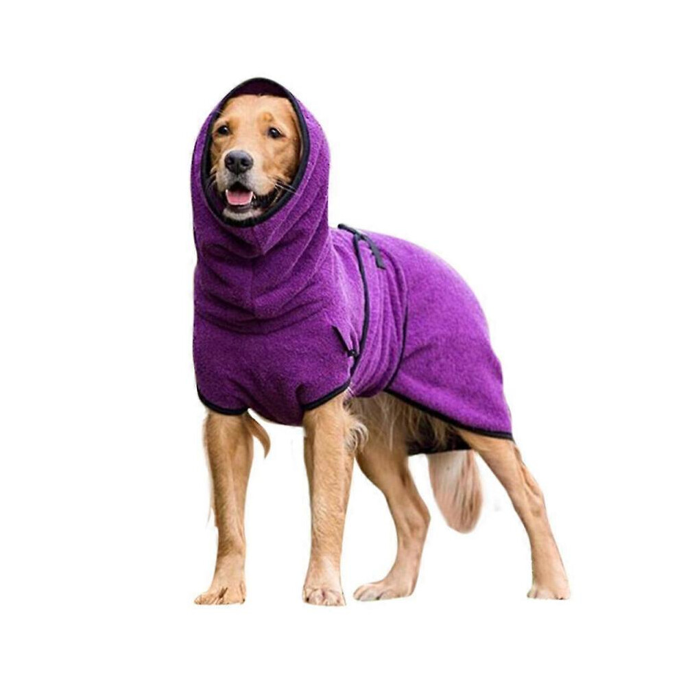 Pet Dog Clothes Towelling Drying Bathrobe Coat Puppy Warmer ApparelXXXL