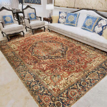 (Red, 200 x 290 cm (6 ft 7 in x 9 ft 6 in)) Extra Large Area Rugs Traditional Living Room Rug Kitchen Hallway Long Runner & Door Mats