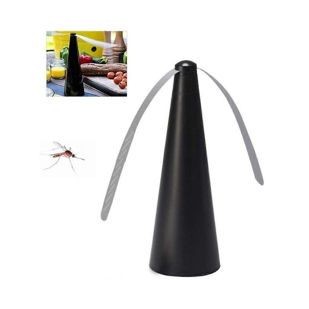 Electric Mosquito Repellent Fan Food Meal Keep Fly Bug Away Fan black