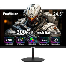 FeuVision 24.5inch 240Hz 300Hz Gaming Monitor, FHD 1920 * 1080p, IPS Panel