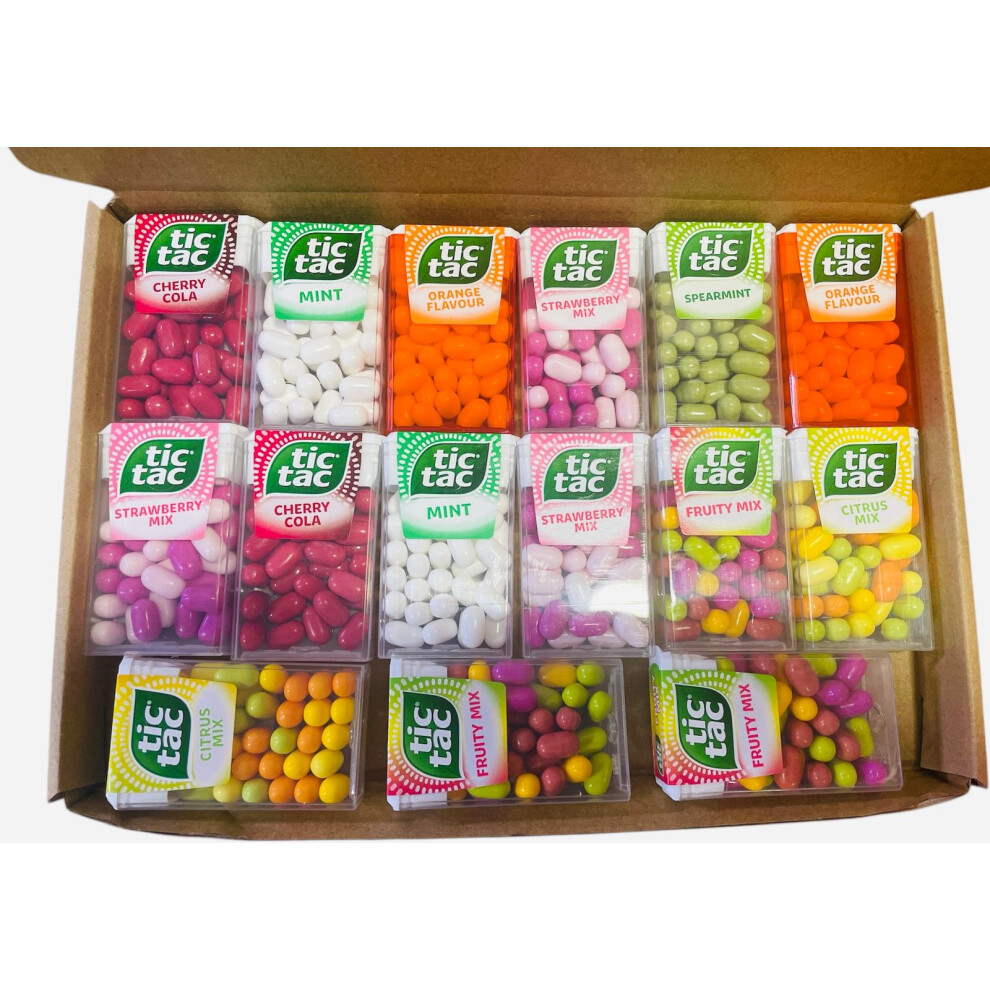 Kidzbuzz Tic Tac Pick And Mix 18G - (Pack Of 14) Fresh Mints And Many More