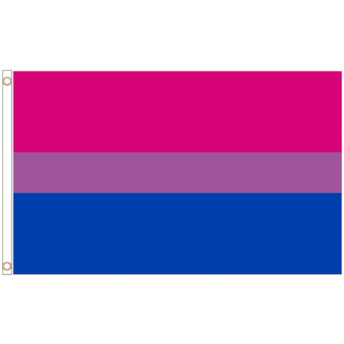 (5' x 3' - 150cm x 90cm) Bisexual Bi-Pride LGBTQ+ Pride Polyester Flag