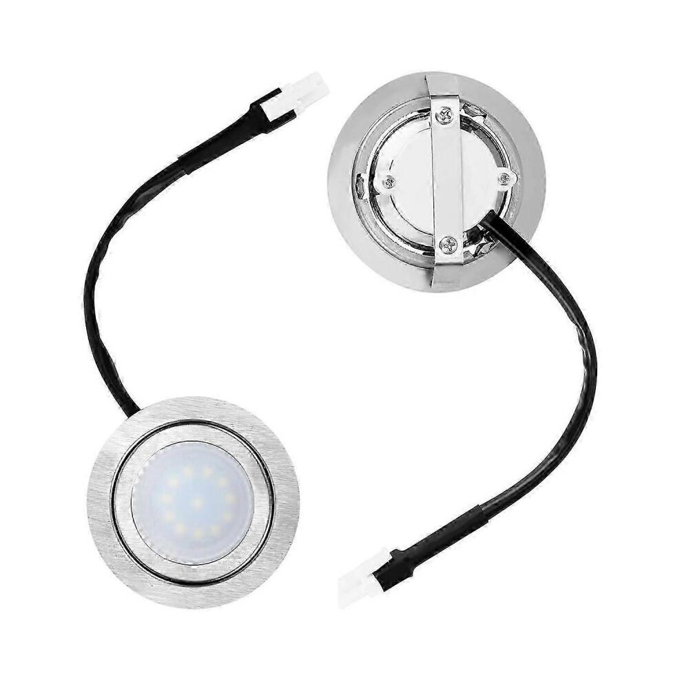 2pcs Range Hood Light Bulbs, Stainless Steel Range Hood LED Light Replacement Recessed Kitchen Range Hood Light