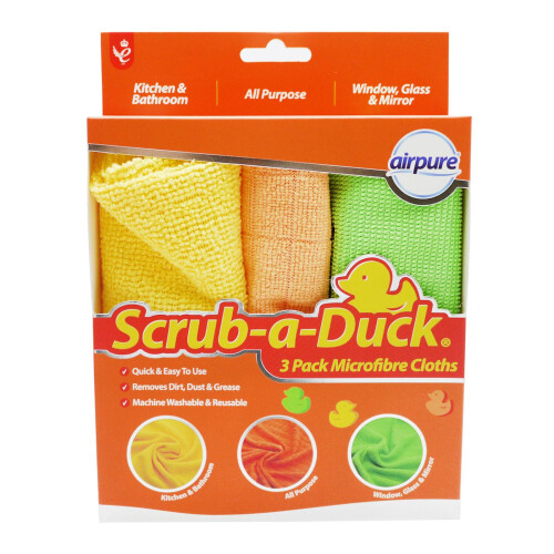 Airpure Airpure Scrub-A-Duck Microfibre Cloths 3 Pack