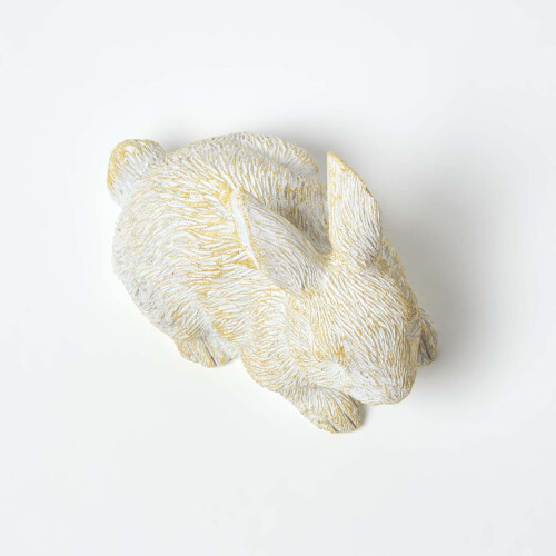 Homescapes Homescapes White Rabbit Hollow Resin Key Keeper 1