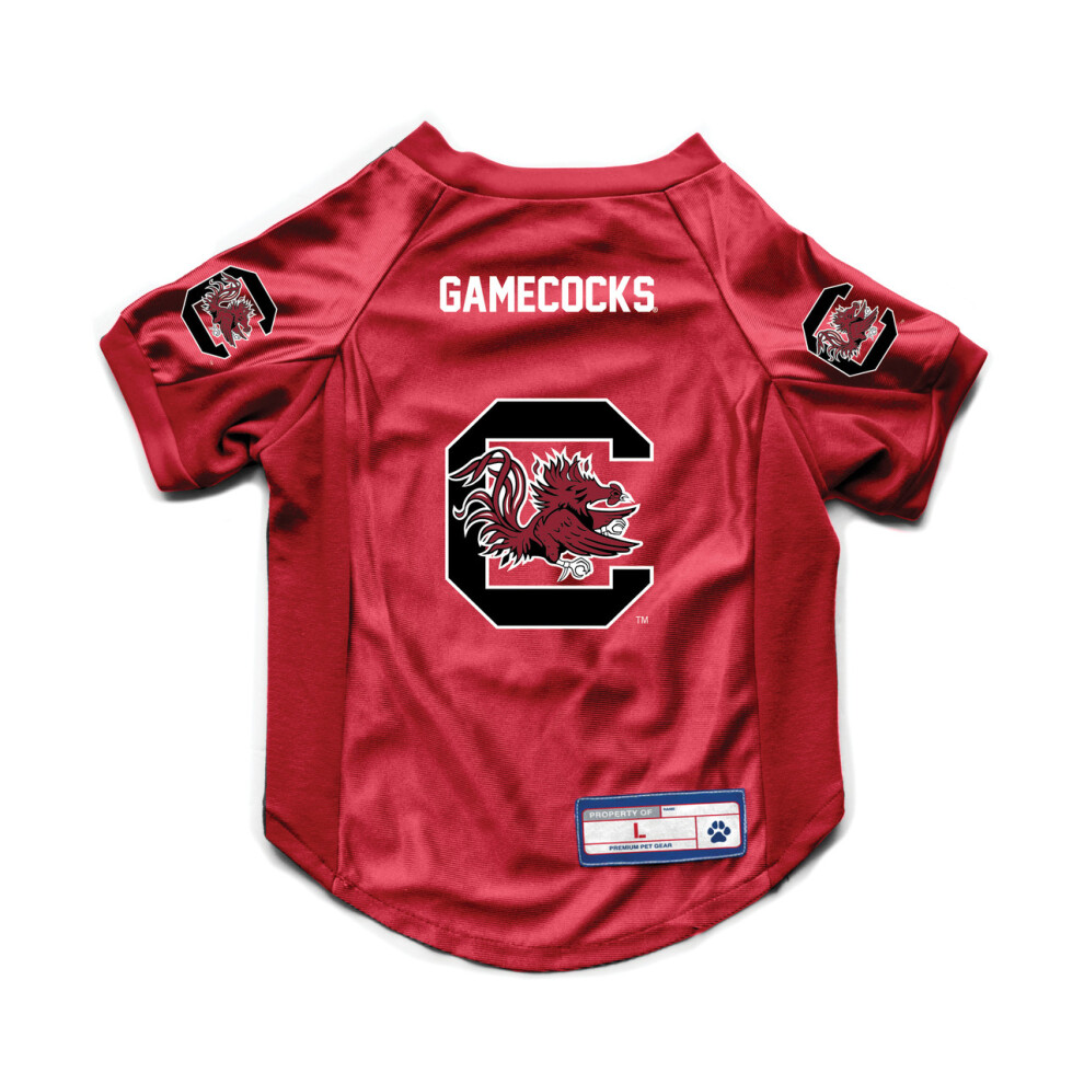 Ncaa South Carolina Fighting Gamecocks Pet Stretch Jersey, Taglia L-image