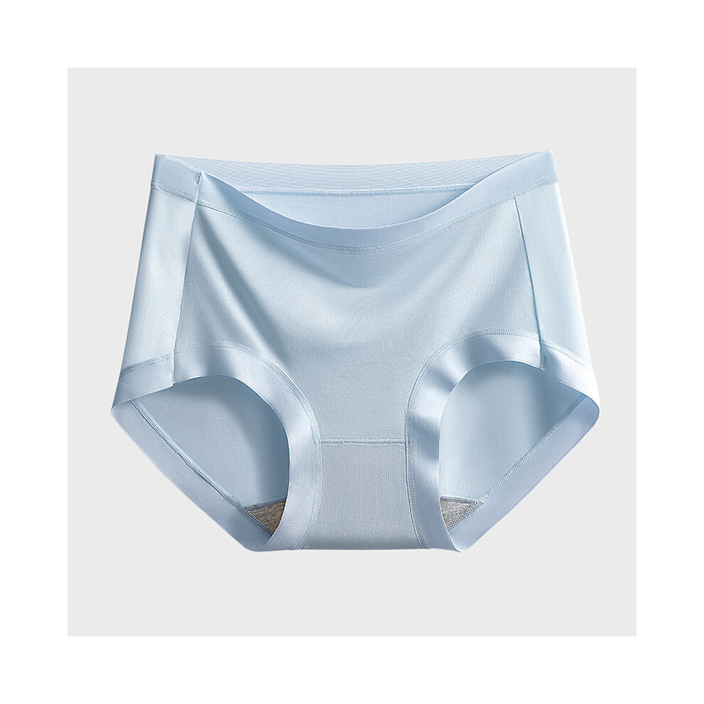 (Light Blue,2XL)Luxueux sous vêtement femme modal années 60 en soie glacée douce respirante sensation triangle short