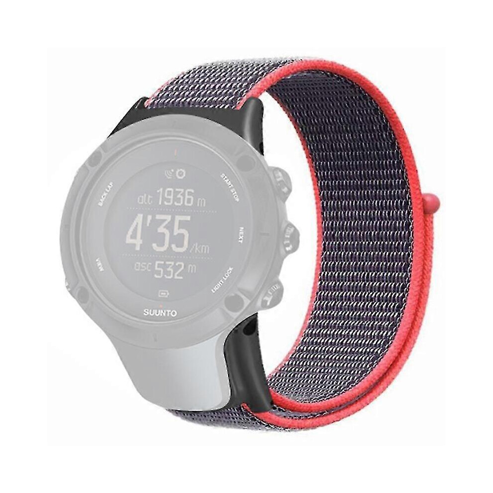 (Suunto Ambit 3, Light pink) For Sunnto Ambit3/Ambit3 Peak Watch Band Nylon Sport Loop Watch Strap - Seashell White
