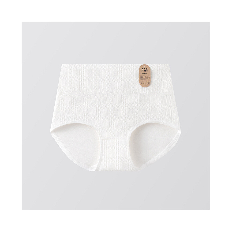 (Checkered,XL)Sous-vêtement confortable en coton respirant taille haute pour femme avec caractéristiques antibactériennes