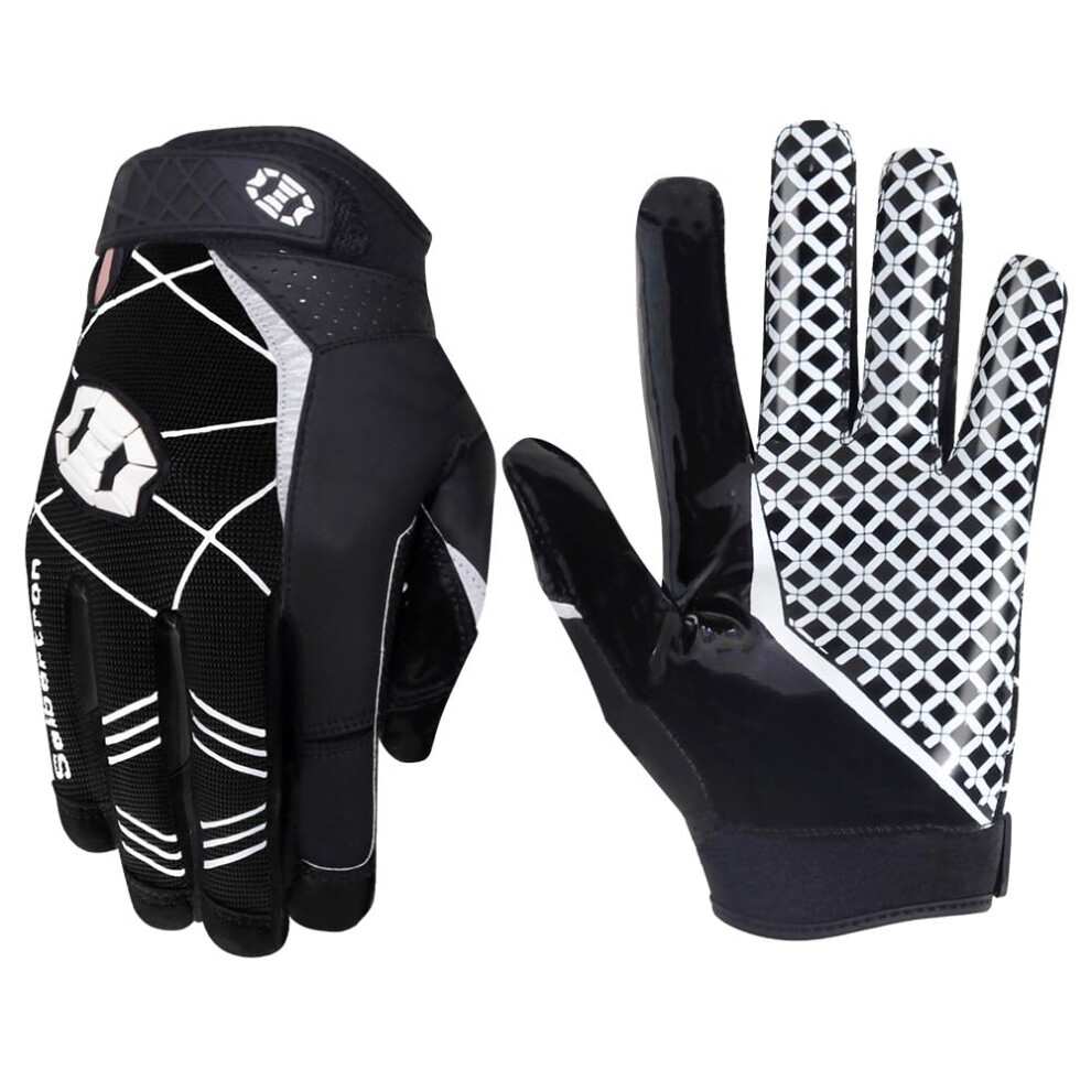 Photos - American Football and Rugby Seibertron Pro 3.0 Elite Ultra-Stick Sports Receiver Glove Football Gloves Youth and Adult  us-zuqiushoutao-hei-M(Black M)