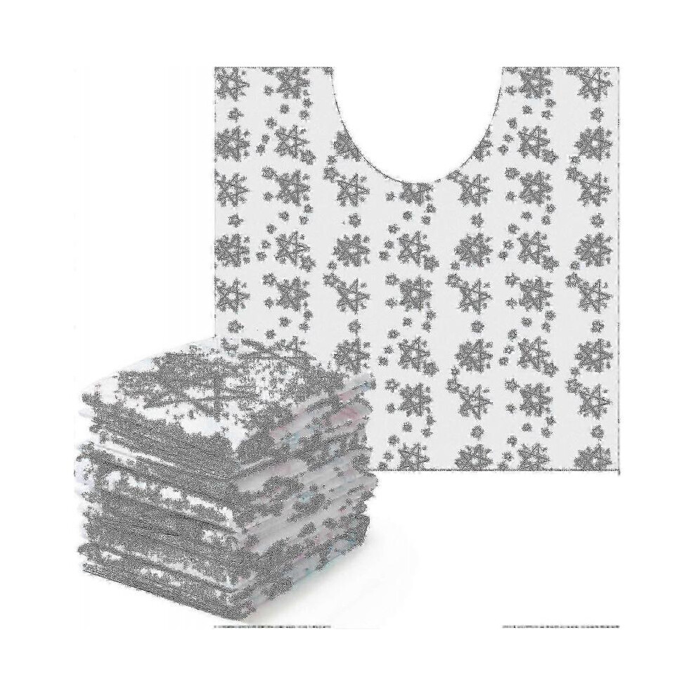 50 Pcs Disposable Toilet Commode Mat Deodorizing Toilet Mats Waterproof Bathroom U Shaped Mat for Kid Potty Training Incontinence (stars)
