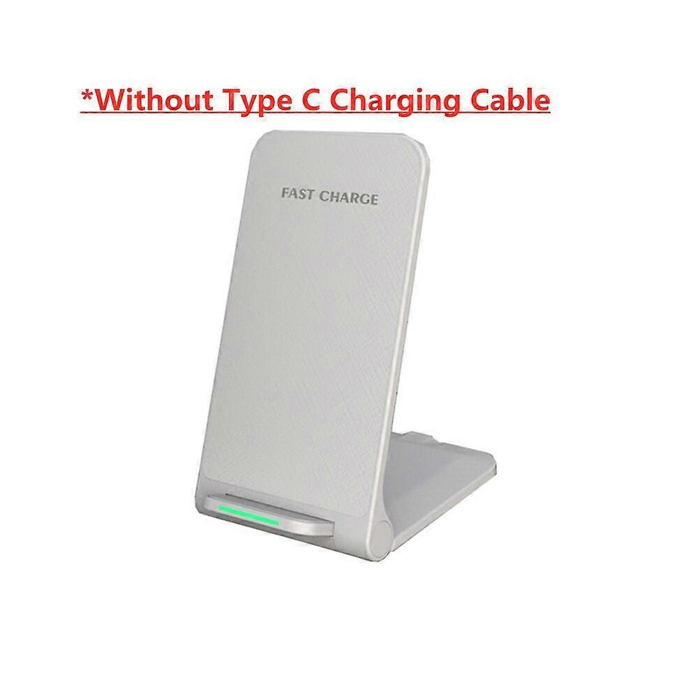 (white) 30W Wireless Charger Stand Pad For iPhone 14 13 12 11 X Pro Max Samsung S22 S20 S10 Xiaomi Qi Fast Charging Station Phone Holder
