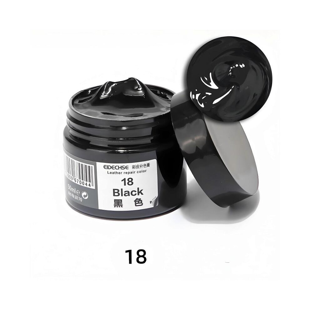 (black) 50ml Leather Repair Cream Filler Compound Leather Restoration For Shoe CarSeat Sofa Coats Holes Scratch Crack Restore Repair Color