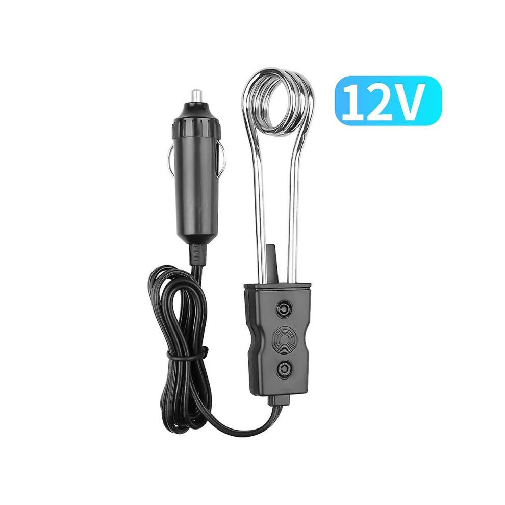 (12V) 12V 24V Portable Car Immersion Heater Safe Fashion Auto Electric Tea Coffee Water Heater Ciga rette Lighter Plug #47 for Traveling Camping Outdoor