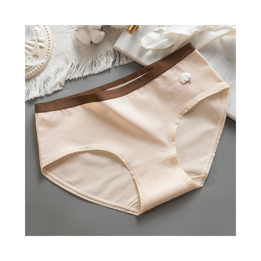 (HighQuality Skin,XL)Culotte triangle respirante confortable sous vêtement femme coton élégant disponible en plusieurs tailles