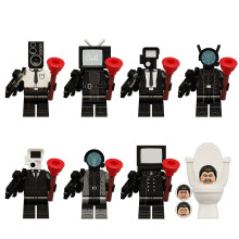 8pcs Toilet Man Series Audio Man TV Man Monitor Man Minifigure Kid Toy