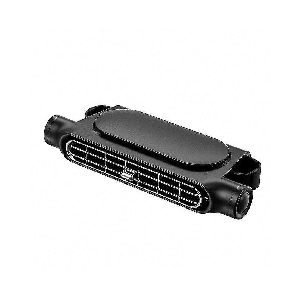 (black) Car Seat Fan Backseat Cooling Fan Front Rear Seat Headrest Cooling Air Fan USB Powered Adjustable Strap Car Interior decor Fan