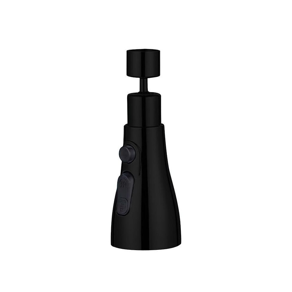 (black) 360 Rotate Faucet Extender Aerator 3 Gear ABS Water Saving Nozzle Sprayer Anti-Splash Filter Bathroom Kitchen Sink Faucet Bubbler
