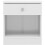 Seconique Modern Bedside Table Denver 1 Drawer With 1 Shelf White Gloss 5
