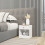 Seconique Modern Bedside Table Denver 1 Drawer With 1 Shelf White Gloss 6