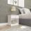 Seconique Modern Bedside Table Denver 1 Drawer With 1 Shelf White Gloss 7