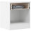 Seconique Modern Bedside Table Denver 1 Drawer With 1 Shelf White Gloss 9