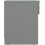 Seconique Modern Bedside Table Denver 1 Drawer With 1 Shelf Grey Gloss 3
