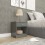Seconique Modern Bedside Table Denver 1 Drawer With 1 Shelf Grey Gloss 5