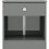 Seconique Modern Bedside Table Denver 1 Drawer With 1 Shelf Grey Gloss 6