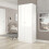 Seconique 2 Door Double Wardrobe White Gloss - Denver Closet with Hanging Rail 1