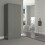 Seconique 2 Door Double Wardrobe Grey Gloss - Denver Closet with Hanging Rail 4