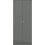 Seconique 2 Door Double Wardrobe Grey Gloss - Denver Closet with Hanging Rail 6