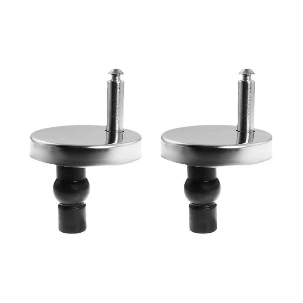 Toilet Seat Hinge, Quick Release Hinges Fixings, Rubber Screw Fixing, Fits Toilet Top Lid Hinges