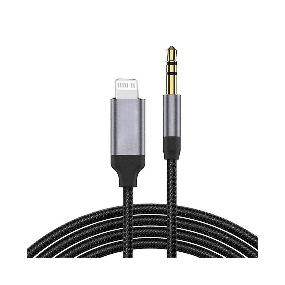 (3.5mm to  IOS) Type C to 3.5mm AUX Audio Cable Car Aux Car Speaker Headphone Type-C Audio Converter 3.5mm Male to Type-C Lightning Male for iPhone Android
